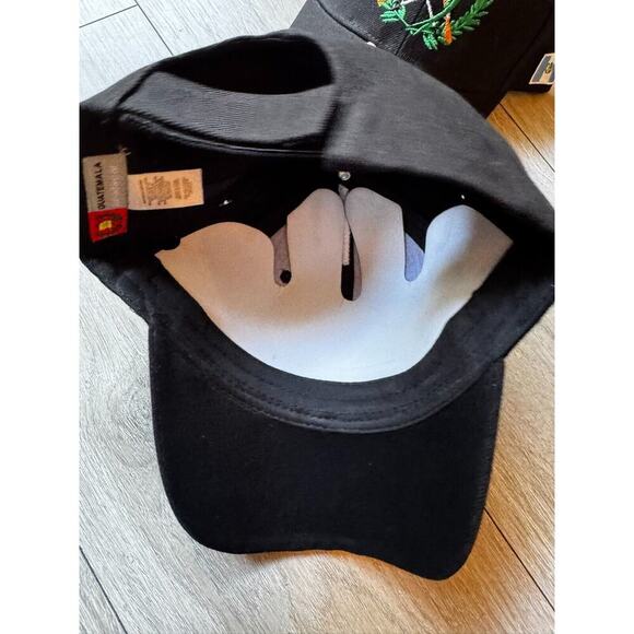 Two Guatemala Headwear Black Embroidered Adjustable Baseball Hat New With Tags - Picture 11 of 13